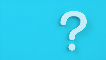 Exploring Curiosity and Problem Solving: Three Individuals with a Question Mark Icon on a Blue Background - A Simple Flat Vector Illustration for Smart Business Insights