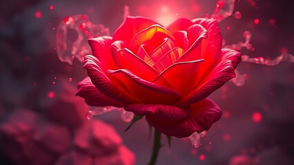 Glowing rose