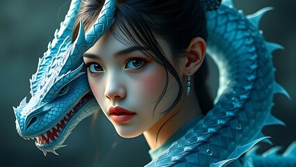 The girl and the dragon