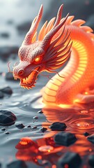 dragon in water