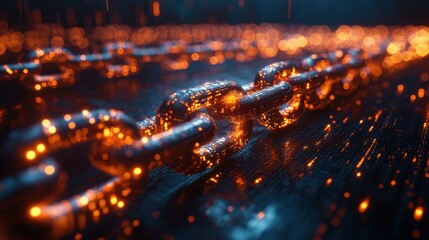 Future World: Blockchain Scalability via Glowing Data Chains  Generative AI