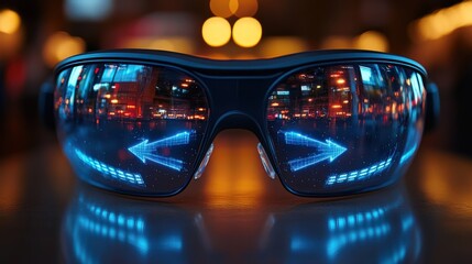 Augmented Reality Glasses Enhance Indoor Navigation With Virtual Arrows. Generative AI