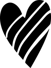 Heart simple minimalist doodle sketch hand drawing element