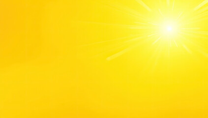Obraz premium Modern Sunshine Wallpaper with Bright Light Rays on a Golden Yellow Background