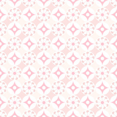 Elegant Pink Floral Pattern Geometric Design Subtle Texture Background