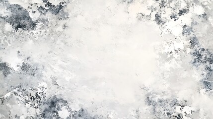 Abstract artistic composition showing textured white and gray coloration