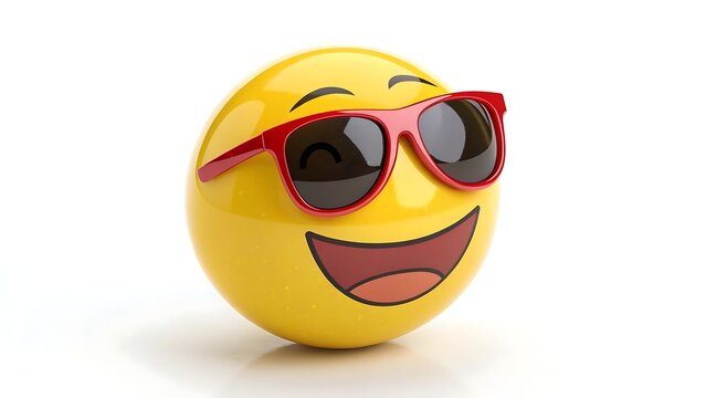 Cool Smiley Emoji with Sunglasses - Fun and Happy Expression