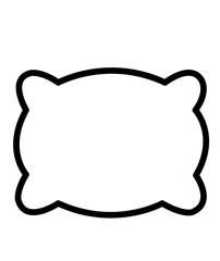 Frame clip art design on plain white transparent isolated background for card, shirt, hoodie, sweatshirt, apparel, tag, mug, icon, poster or badge