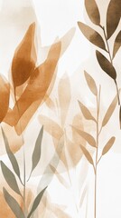 Serene Watercolor Scene of a Peaceful Afternoon with Soft Edges and Clean Lines on a White Background