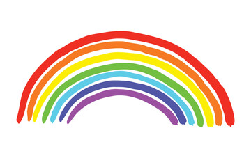 colorful rainbow lgbtq crayon chalk drawing. 