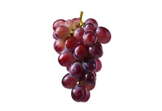 red grape isolated on transparent background