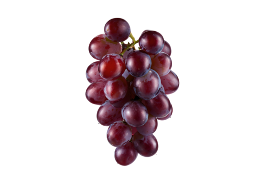 red grape isolated on transparent background