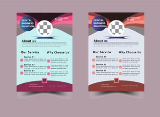 Naklejka premium corporate flyer design