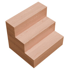 4K Black Minimalist Three-Step Display Podium 3D