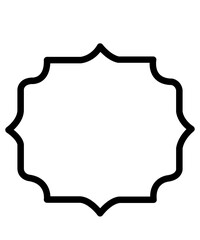 Frame clip art design on plain white transparent isolated background for card, shirt, hoodie, sweatshirt, apparel, tag, mug, icon, poster or badge