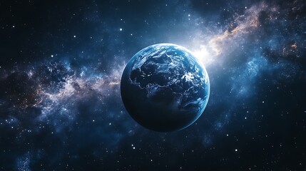 Fototapeta premium Earth from Space: A Celestial View of Our Planet