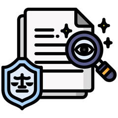 Transparency icon in Flat Color Style With Outline. Simple Vector Design. Simple Vector Flat Icon