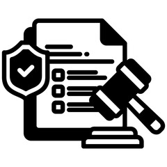Regulation icon in Mix Filled Style. Simple Vector Design. Simple Vector Outline Filled Icon