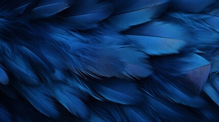 Vintage Macro Photography of Dark Blue Swan Feather Texture as Background