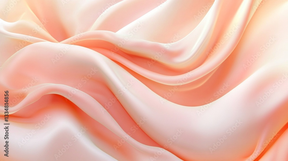 Poster warm and simple gradient background with soft colors and smooth blend from light coral to peach