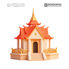 vector illustration of a temple