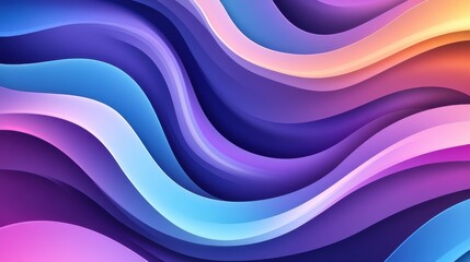Colorful Wavy Abstract Background with Smooth Transitions and Gradients