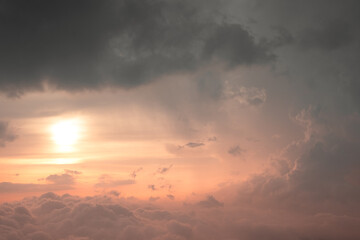 Sunset in the clouds - Pacaya volcano
