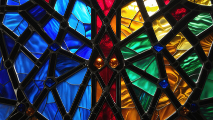 Fototapeta premium colorful tile background glass window