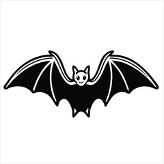 Cute Halloween Bat Vector – Adorable Flying Bat