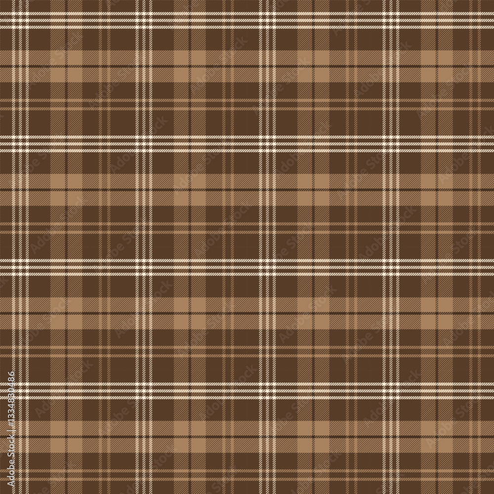 Canvas Prints plaid with twill weave repeat pattern in brown.gingham seamless pattern with stripes.checkered tarta
