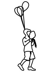 인물 사람 그림 라인드로잉 일러스트 PNG