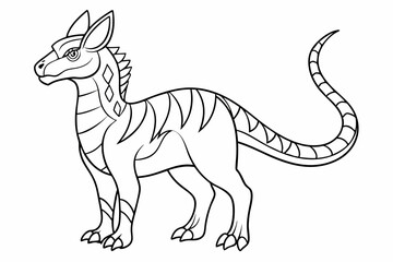 coloring page line art black sihouette vector