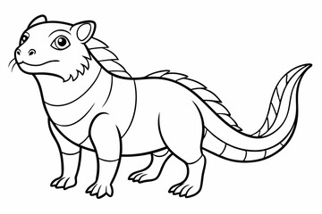 coloring page line art black sihouette vector