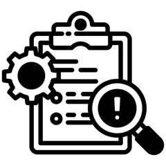 Risk Control icon in Mix Filled Style. Simple Vector Design. Simple Vector Outline Filled Icon