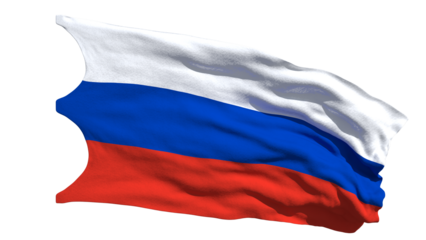 A Detailed Rendering of the Russian National Flag