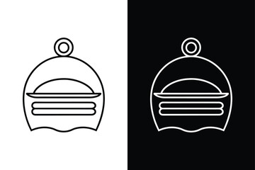 Fototapeta premium Menu icon vector on White Background ,Vector Art Illustration on white background.