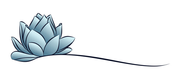 The blue water lily symbol.

