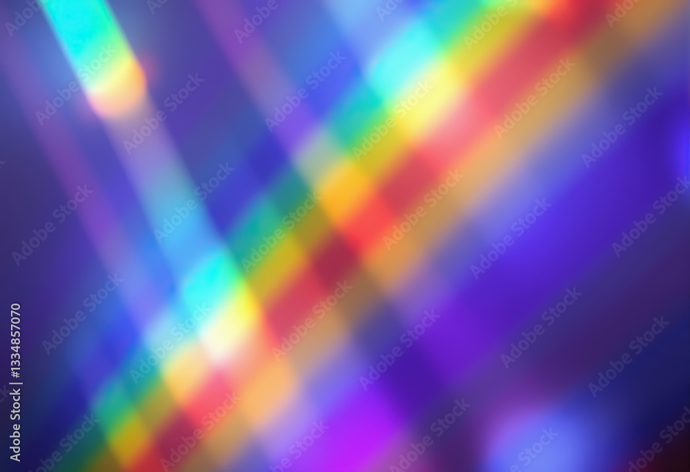 Poster mesmerizing array of vibrant colors intersects against blurred soft focus purple background
