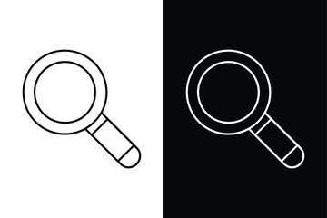 Search icon vector on White Background ,Vector Art Illustration on white background.