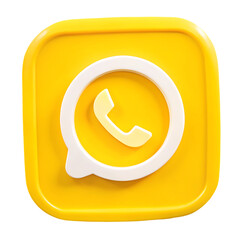 Yellow WhatsApp Icon