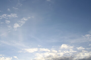 Summer blue sky cloud gradient light white background. Beauty clear cloudy in sunshine calm bright winter air bacground. Gloomy vivid cyan landscape in environment day horizon skyline view spring wind