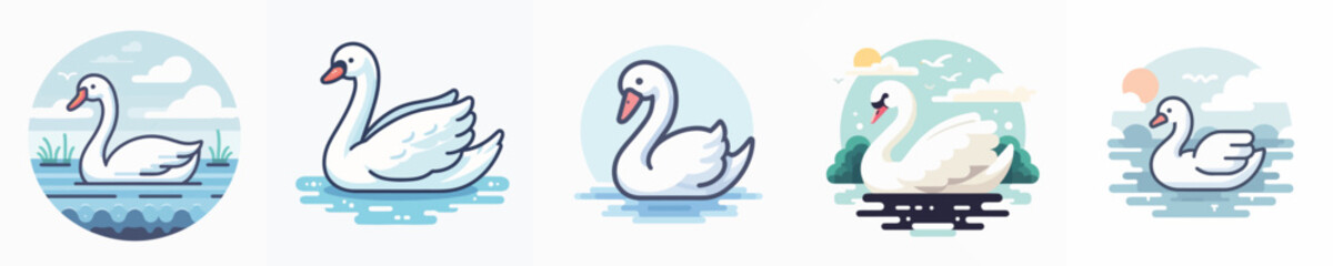 Vector of a goose.