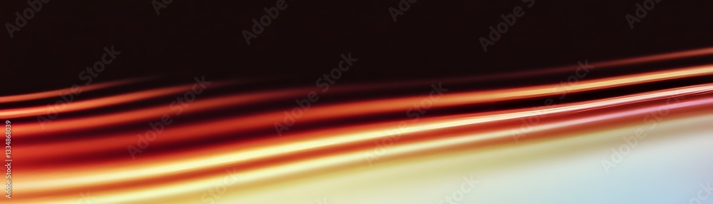 Poster abstract image showing layered light in warm colors