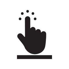 Click single icon set. Mouse click cursor set. Hand Cursor. Vector illustration eps 10