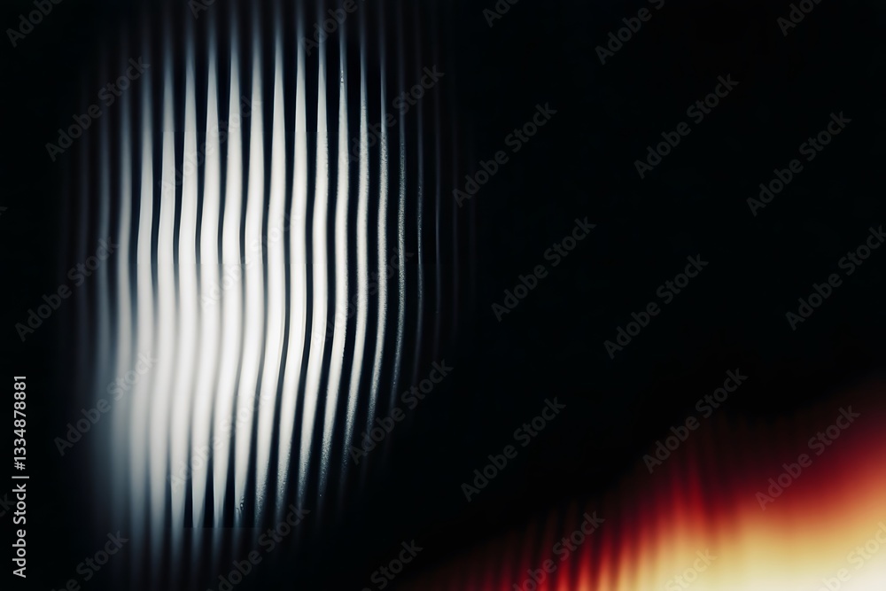 Aufkleber abstract image of light and shadow creating vertical lines