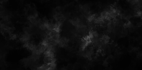 Abstract smoke on black background texture. dark grunge concrete wall texture. dark black and gray smooth smoke, fog abstract steam background with clouds backdrop design. dark paper texture.