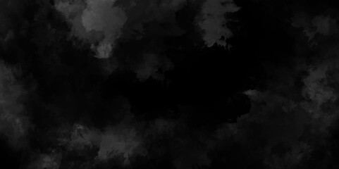 Abstract smoke on black background texture. dark grunge concrete wall texture. dark black and gray smooth smoke, fog abstract steam background with clouds backdrop design. dark paper texture.