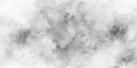 White and gray grunge wall and smoke, cloud texture. gray smoke and fog design texture overlays. hand painted vector on watercolor texture. white paper texture and gray wall background.