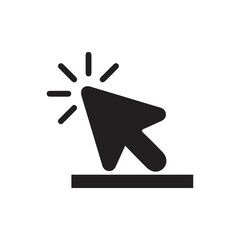 Click single icon set. Mouse click cursor set. Hand Cursor. Vector illustration eps 10