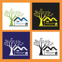 Senior Citizens Logo Design Template